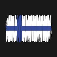 finland flagga borsta vektor