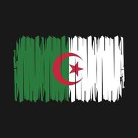 algeriet flagga borsta vektor