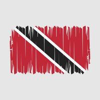 trinidad flag pinselvektor vektor