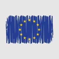 europeisk flagga borsta vektor