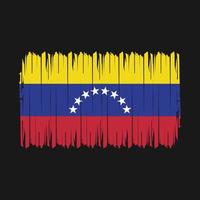 venezuela flagga borsta vektor illustration