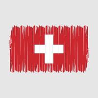 schweiz flagga borsta vektor illustration