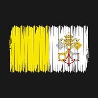 vatican flagga borsta vektor illustration