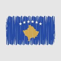 kosovo flag pinsel vektor illustration