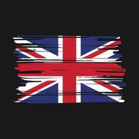 Bürste der britischen Flagge vektor