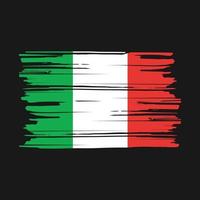 italien flagge bürste vektor
