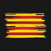 catalonia flagga borsta vektor