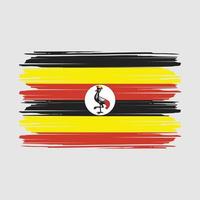uganda flagge vektor