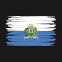 san marino flagge vektor