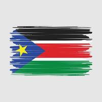 södra sudan flagga vektor