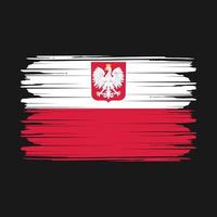 Polen flagga vektor