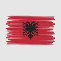 Albanien Flaggenvektor vektor