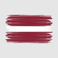 Lettland Flaggenvektor vektor