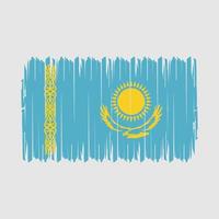 kasachstan flag pinsel vektor illustration