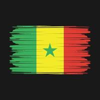 senegal flagga vektor