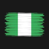 nigeria flagga vektor