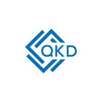 qkd Brief Logo Design auf Weiß Hintergrund. qkd kreativ Kreis Brief Logo Konzept. qkd Brief Design. vektor