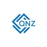qnz brev logotyp design på vit bakgrund. qnz kreativ cirkel brev logotyp begrepp. qnz brev design. vektor