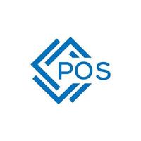 pos brev logotyp design på vit bakgrund. pos kreativ cirkel brev logotyp begrepp. pos brev design.pos brev logotyp design på vit bakgrund. pos c vektor