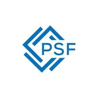 psf Brief Logo Design auf Weiß Hintergrund. psf kreativ Kreis Brief Logo Konzept. psf Brief Design. vektor