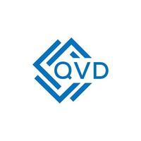 qvd Brief Logo Design auf Weiß Hintergrund. qvd kreativ Kreis Brief Logo Konzept. qvd Brief Design. vektor