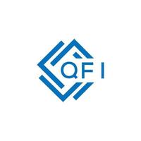 qfi Brief Logo Design auf Weiß Hintergrund. qfi kreativ Kreis Brief Logo Konzept. qfi Brief Design. vektor