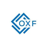 oxf brev logotyp design på vit bakgrund. oxf kreativ cirkel brev logotyp begrepp. oxf brev design. vektor