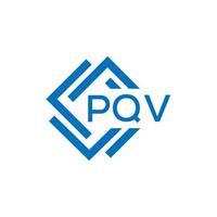 pqv brev design.pqv brev logotyp design på vit bakgrund. pqv kreativ cirkel brev logotyp begrepp. pqv brev design. vektor