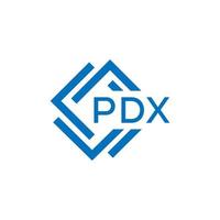 pdx Brief Logo Design auf Weiß Hintergrund. pdx kreativ Kreis Brief Logo Konzept. pdx Brief Design. vektor