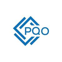 pqo brev logotyp design på vit bakgrund. pqo kreativ cirkel brev logotyp begrepp. pqo brev design. vektor