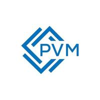 pvm Brief Logo Design auf Weiß Hintergrund. pvm kreativ Kreis Brief Logo Konzept. pvm Brief Design. vektor