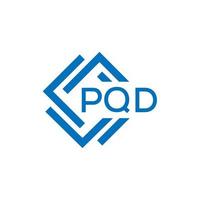 pqd Brief Logo Design auf Weiß Hintergrund. pqd kreativ Kreis Brief Logo Konzept. pqd Brief Design. vektor