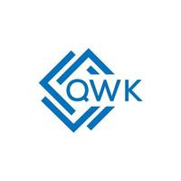 qwk brev design.qwk brev logotyp design på vit bakgrund. qwk kreativ cirkel brev logotyp begrepp. qwk brev design.qwk brev logotyp design på vit bakgrund. qwk c vektor