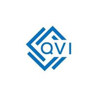 qvi kreativ cirkel brev logotyp begrepp. qvi brev design.qvi brev logotyp design på vit bakgrund. qvi kreativ cirkel brev logotyp begrepp. qvi brev design. vektor