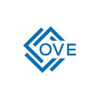 ove brev logotyp design på vit bakgrund. ove kreativ cirkel brev logotyp begrepp. ove brev design. vektor