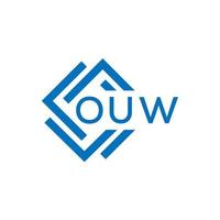 Auw Brief Logo Design auf Weiß Hintergrund. Auw kreativ Kreis Brief Logo Konzept. Auw Brief Design. vektor