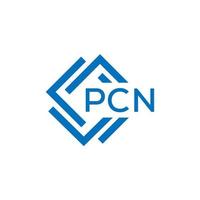 pcn Brief design.pcn Brief Logo Design auf Weiß Hintergrund. pcn c vektor