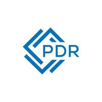 pdr Brief Logo Design auf Weiß Hintergrund. pdr kreativ Kreis Brief Logo Konzept. pdr Brief Design. vektor