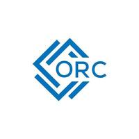 orc brev logotyp design på vit bakgrund. orc kreativ cirkel brev logotyp begrepp. orc brev design. vektor