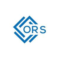 ors brev logotyp design på vit bakgrund. ors kreativ cirkel brev logotyp begrepp. ors brev design. vektor