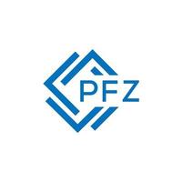 pfz Brief design.pfz Brief Logo Design auf Weiß Hintergrund. pfz kreativ Kreis Brief Logo Konzept. pfz Brief Design. vektor