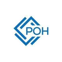 poh brev logotyp design på vit bakgrund. poh kreativ cirkel brev logotyp begrepp. poh brev design. vektor