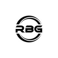 RBG-Brief-Logo-Design in Abbildung. Vektorlogo, Kalligrafie-Designs für Logo, Poster, Einladung usw. vektor