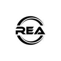 rea-Brief-Logo-Design in Abbildung. Vektorlogo, Kalligrafie-Designs für Logo, Poster, Einladung usw. vektor