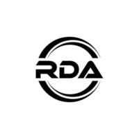 rda Brief Logo Design im Illustration. Vektor Logo, Kalligraphie Designs zum Logo, Poster, Einladung, usw.