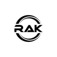 Rak Brief Logo Design im Illustration. Vektor Logo, Kalligraphie Designs zum Logo, Poster, Einladung, usw.