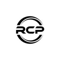 rcp-Buchstaben-Logo-Design in Abbildung. Vektorlogo, Kalligrafie-Designs für Logo, Poster, Einladung usw. vektor