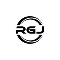 rgj-Buchstaben-Logo-Design in Abbildung. Vektorlogo, Kalligrafie-Designs für Logo, Poster, Einladung usw. vektor