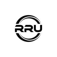 rru brev logotyp design i illustration. vektor logotyp, kalligrafi mönster för logotyp, affisch, inbjudan, etc.