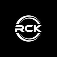 rck brev logotyp design i illustration. vektor logotyp, kalligrafi mönster för logotyp, affisch, inbjudan, etc.